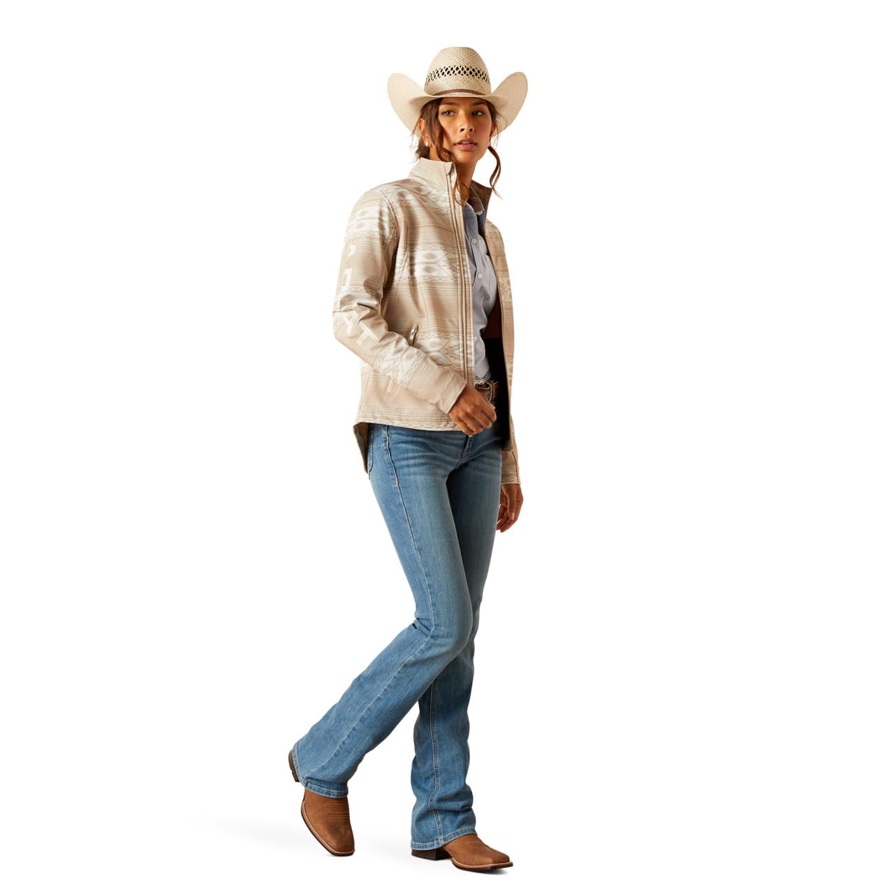 Ariat Women's New Team Softshell Jacket – Wind and Water Resistant Jacket