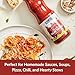 DeLallo Italian Crushed Tomatoes, Made in Italy, Rich Vibrant Flavor, Tender Meaty Texture, All Natural, No Added Salt, Gluten-Free, Vegan, Non-GMO, Kosher, 24 oz Jar, (3 Pack)