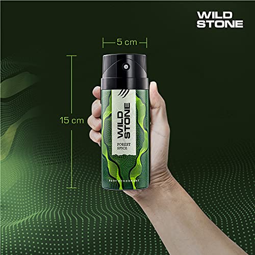 Image of Wild Stone Forest Spice Deodorants For Men, Pack Of 2 (150Ml Each) - Spray
