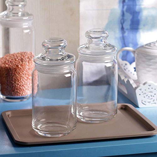 Image of Skykey Glass Jars And Storage Container With Lid - 750 ml, 6 Pieces, Clear