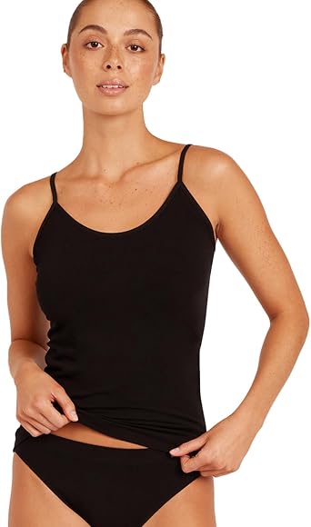 Boody Womens Base Layer Cami Top - Seamfree Scoop Neck Camisole, Ultra-Soft Bamboo Viscose, Lightweight Fit
