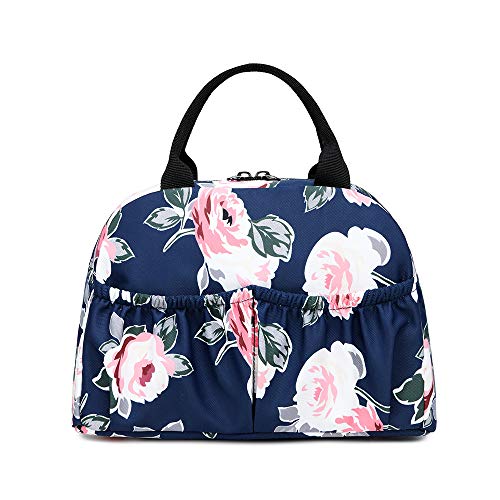 Bolsa necessaire lancheira flower super fashion cityrock Azul