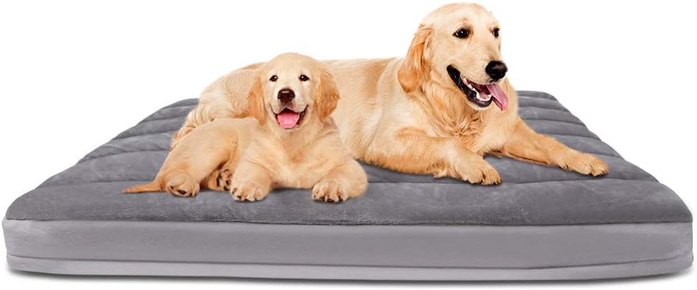 Extra Large Dog Bed 47in Orthopedic Pet Beds Washable Soft Crate Pad Mat Anti Slip Jumbo Dog Sleeping Mattress with Thicker Removable…