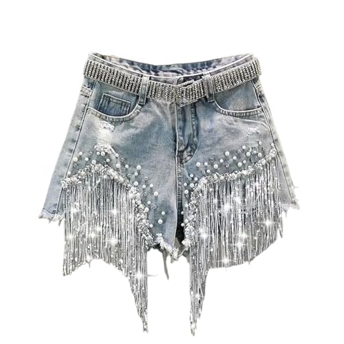 Short d'été en jean galbant pour affiner la silhouette avec style unique