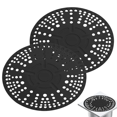 Colector de drenaje de pelo para ducha, colador de drenaje de fregadero, atrapador de pelo, forma redonda, antiobstrucciones, accesorios de baño para cocina, baño, lavandería, departamento
