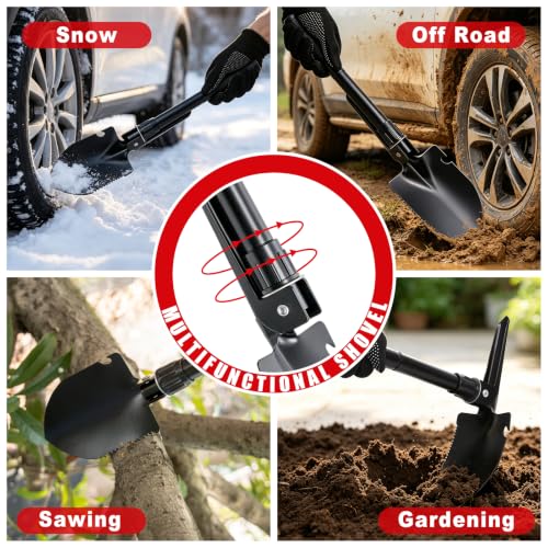 Car Roadside Emergency Kit with Jumper Cables, Shovel, 10-in-1 Tool Set - Image 3
