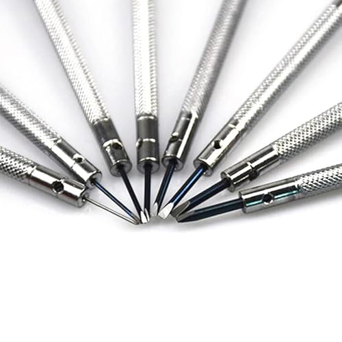 NATEFEMIN 13PCS Metal 0.6-2.0MM Screwdrivers Set Slotted Cross Screwdriver Kit Repair Tools for Watchmakers Watch Mobile PDAs Accessories - Thumbnail 3