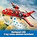 LEGO City Fire Rescue Plane Toy - Building Blocks Playset for Boys & Girls, Ages 6+ - Pretend Play for Role Play for Kids - Gift for Birthdays - 60413