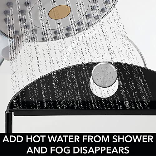 Miroir pour rasage sous la douche noir ventouse miroir maquillage - 4