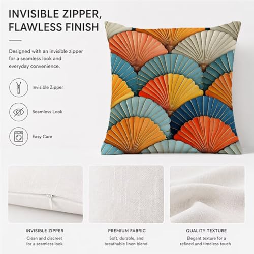 Lin coussin extérieur de qualité supérieure avec zipp invisible - 6