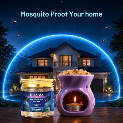 Image of Nytarra Mosquito Repellent Herbal Blend | DEET Free Plant Based Mosquito Defense for Home | Refreshing Herbal Aroma | Long Lasting Fragrance | Protective Shield Against Mosquitoes | Up to 4-6 Hours
