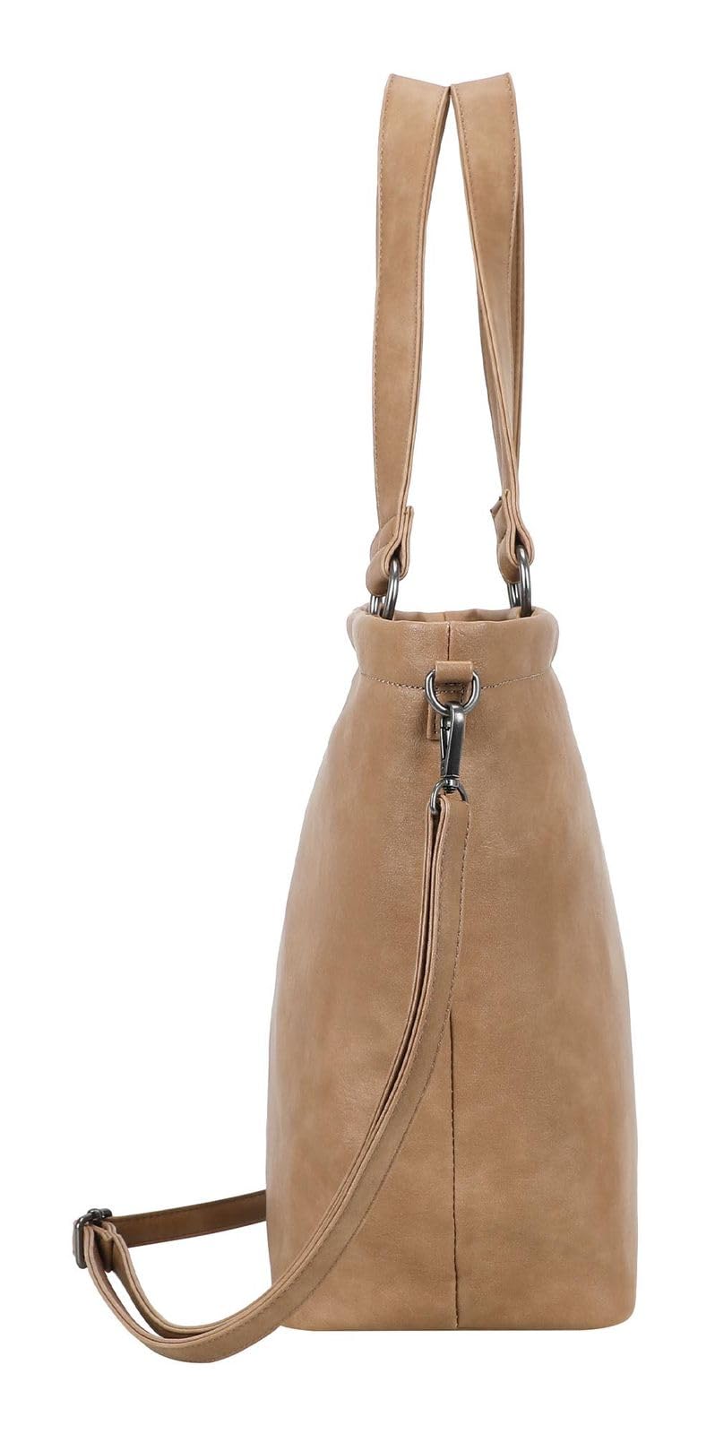 Fritzi aus Preussen Torba na ramię Lou Shopper taupe jasnobrązowa