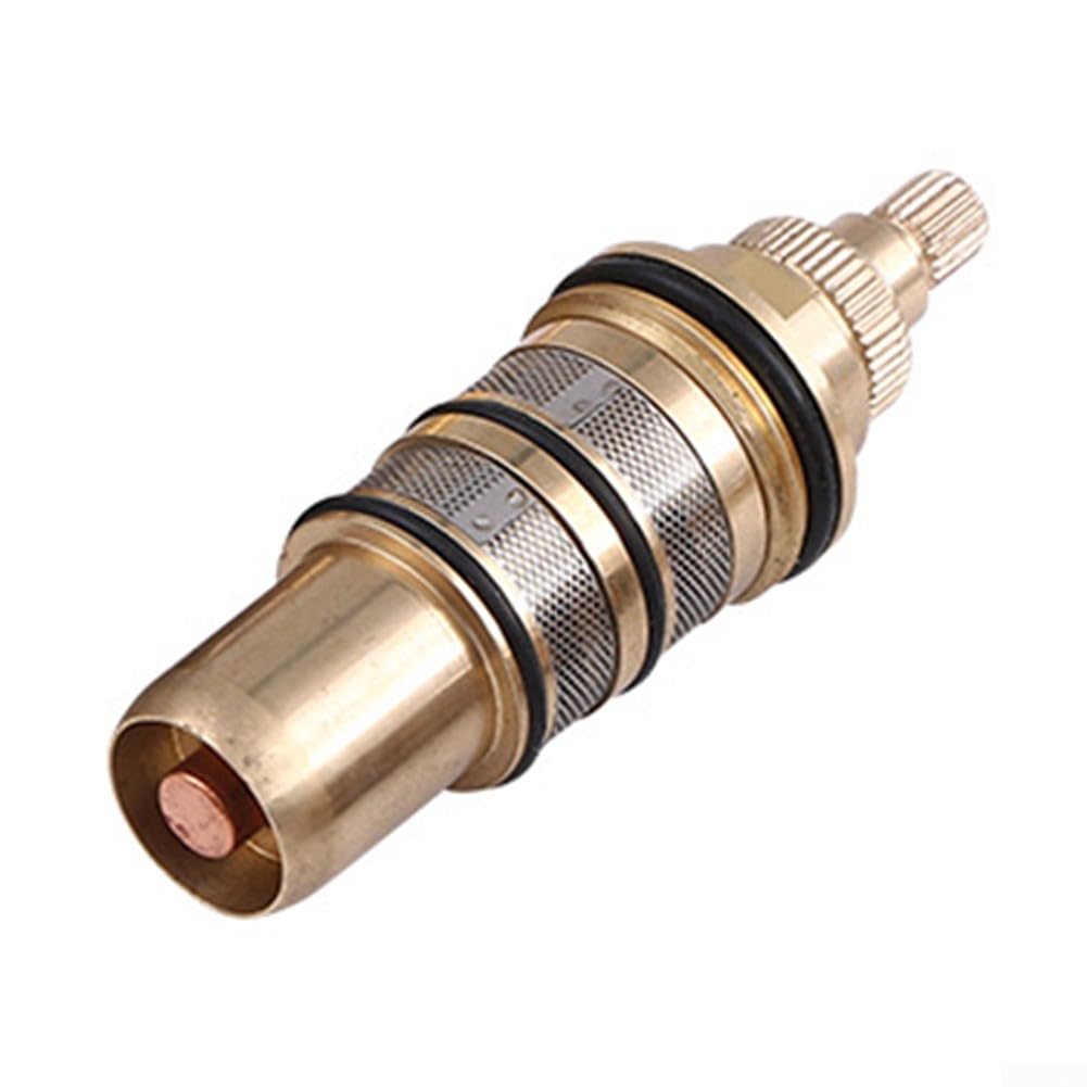 Daaxing Brass Replacement Thermostatic Cartridge Shower Mixer Valve Bar Repair-Kit,Thermostatic Valve Core Compatibility with for Various Shower Systems