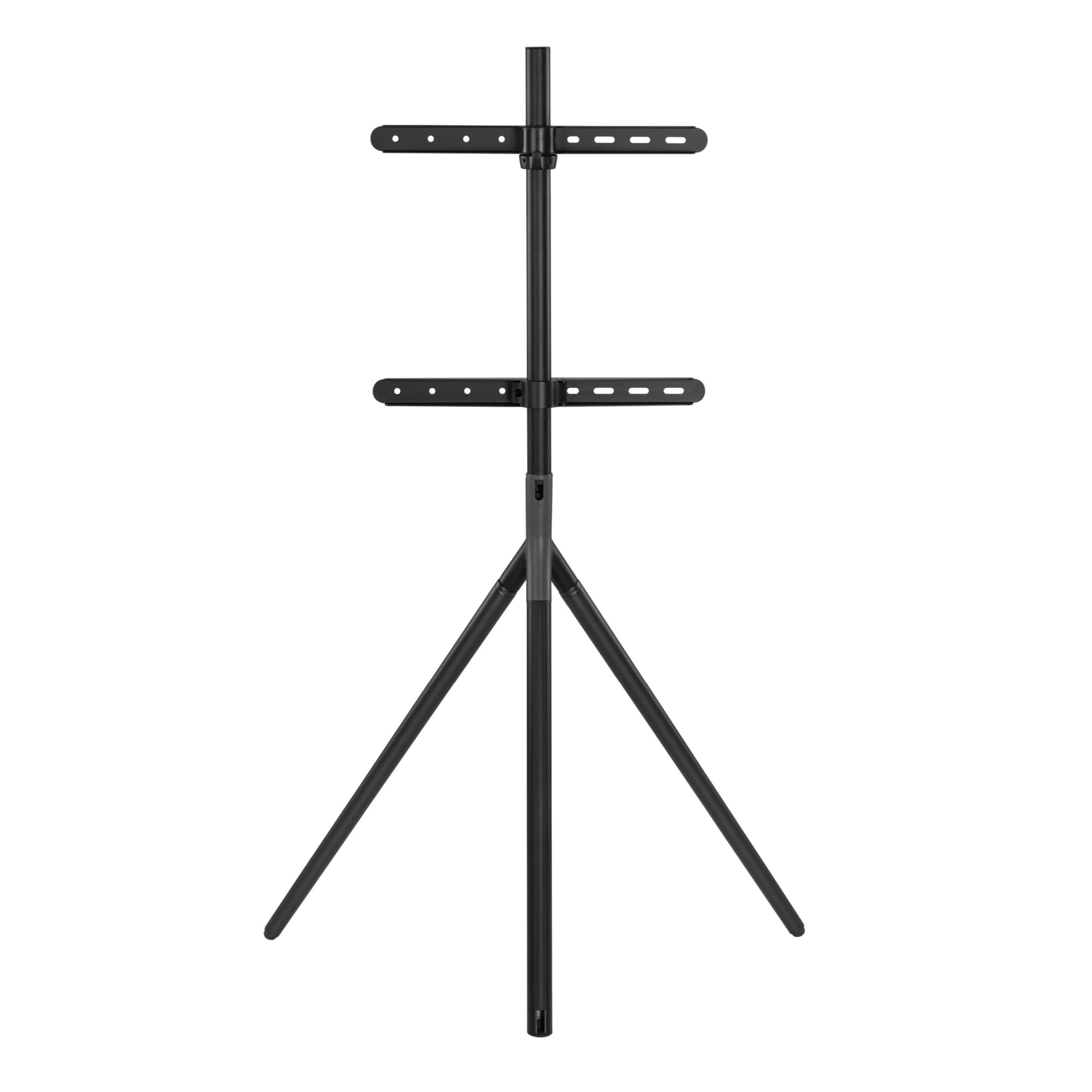 pro.tec TV Halterung Valle Fernseher Halterung max. 65 Zoll TV Ständer max. VESA 400 x 400 Fernsehständer 137 x 86 x 467 cm TV-Standfuß Metall Schwarz