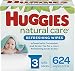 HUGGIES Refreshing Clean Baby Wipes, 3 Packs, 624 Total Wipes