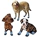 Ewolee wasserdichte Hundeschuhe, Breathable Hundeschuhe rutschfeste Schuhe Hundeschnee Stiefel, 4 Stück