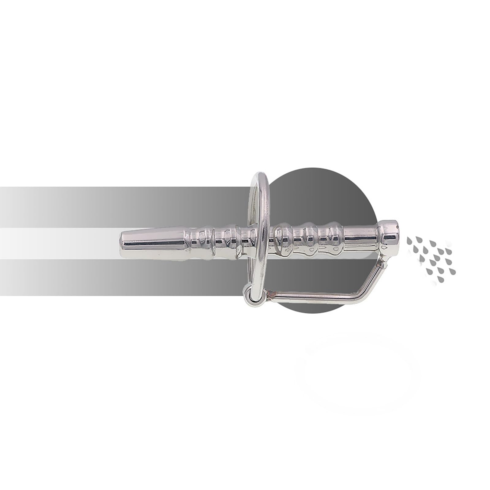 Plug Uretrale Elettrostimolante Con Anello Fallico Regolabile Dilatatore Vuoto Acciaio Inossidabile Giocattolo BDSM Uomo E Stim