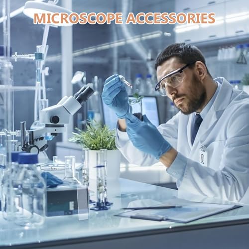 Lot de 300 lamelles et verres de couverture pour microscope transparents - 5