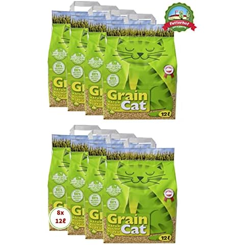 Grain Cat Katzenstreu Natur-Klumpstreu 8x12 L=96 L, GRATIS Versand mit DHL Cover
