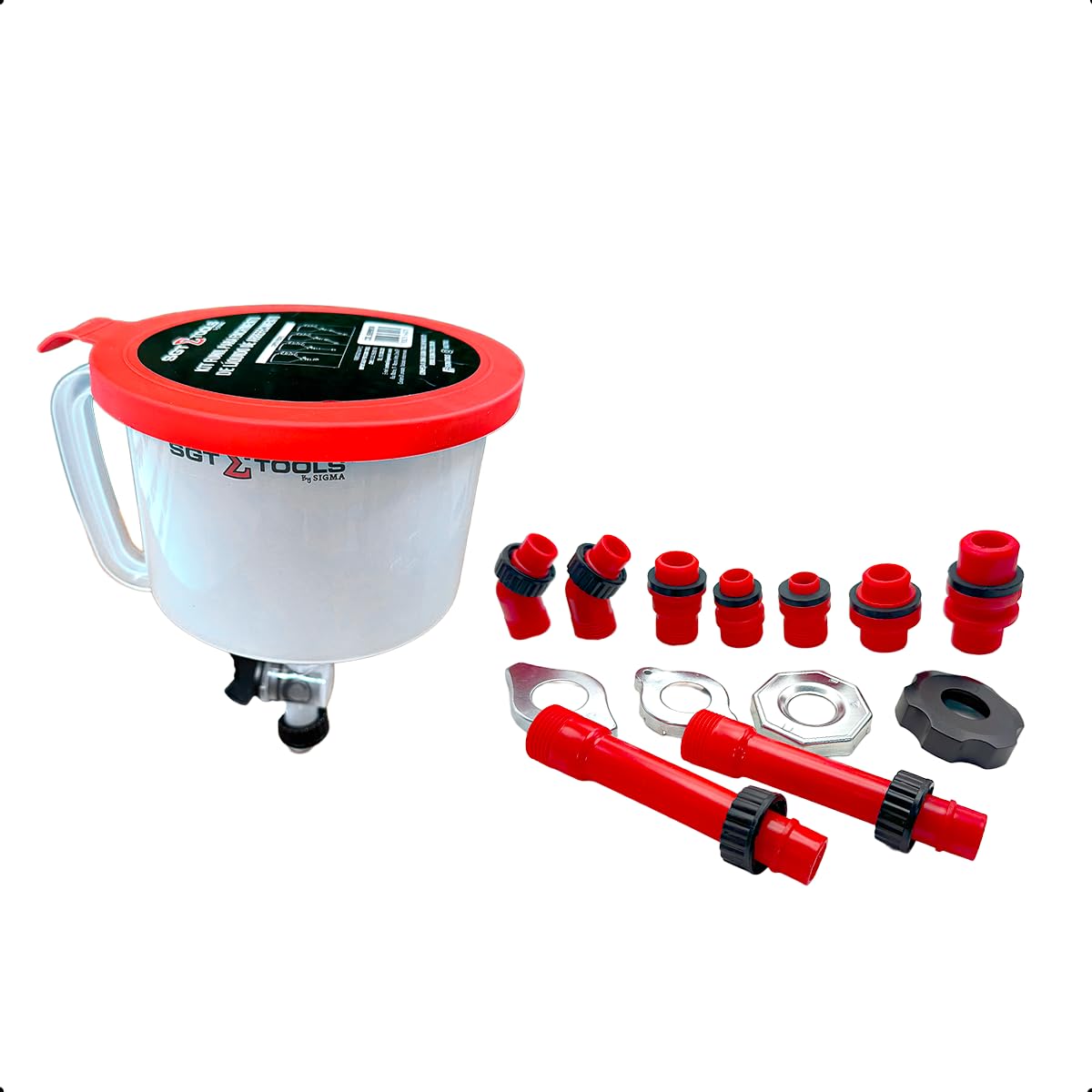 Kit Funil para Enchimento de Líquido de Arrefecimento com Adaptadores Universal Sem