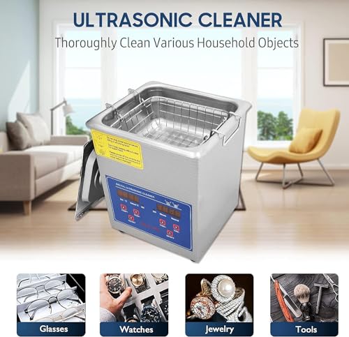 CNAOHGHN 1.3L-10L Limpador ultrassônico,profissional de limpeza por ultrassom aquecido,Temperatura A