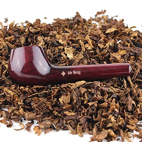 Mini Handmade Tobacco Smoking Pipe - Model Suzi Mahogany - Pear Wood Roots For Smoke Wooden Bowl In Gift Box - Great For Herbs Mini Puffs And Smokes (Mahogany) #TOP4
