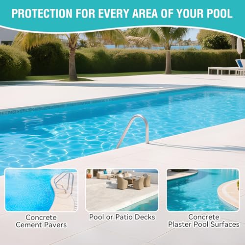 Pintura impermeable para piscina YOA, color verde manzana, 1 galón, apta para cemento, masilla, pintura látex, paredes, pisos, exteriores, piscinas y estanques miniatura 6