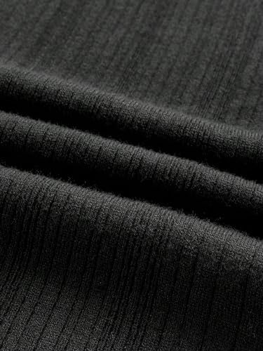 Image of SOLY HUX Women's Off Shoulder Sweaters Long Sleeve Ribbed Knit Slim Fitted Pullover Tops