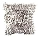Gotd 18"x18" Retro Vintage Leaf Petal Christmas Throw Pillow Case Cover Decorative Art Square Pillowcase Cushion (Gray)