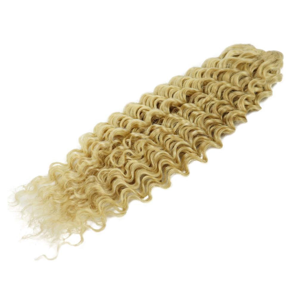 Cabello rubio rizado P27/613# Extensiones de cabello humano rizado 100 g/pc 18 pulgadas/45 cm
