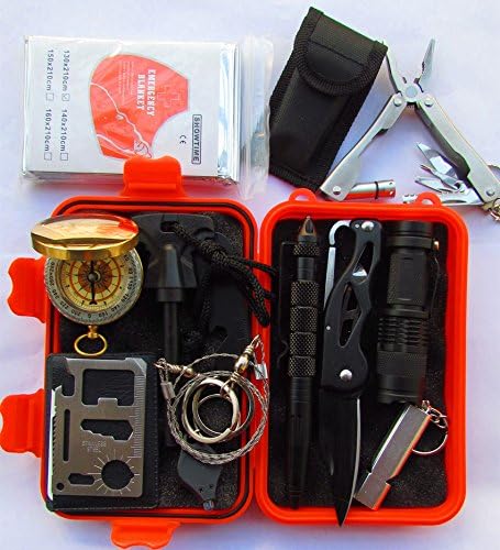 Emergency Survival Kits 11 in 1 - Camping, Hiking & Climbing Survival Kits Tools (SET1)