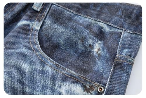 Men's Fashion Jeans Vintage Washed Stretch Classic Slim Fit Jeans3