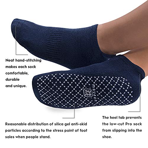 image for unenow Unisex Non Slip Grip Socks with Cushion for Yoga, Pila