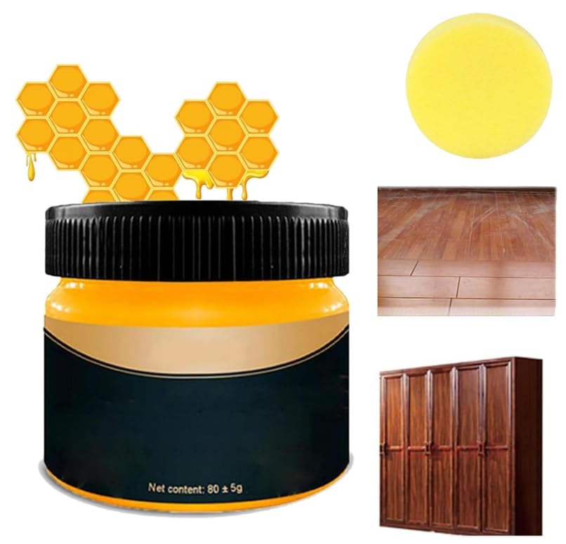 Bee-fix Möbelpflegemittel, Bienenwachs-Holzpolitur, natürliche Möbelpolitur & Pflege, Bienenwachs-Holzpolitur, universelles Holzpflegemittel & Schutzmittel für antikes & modernes Holz