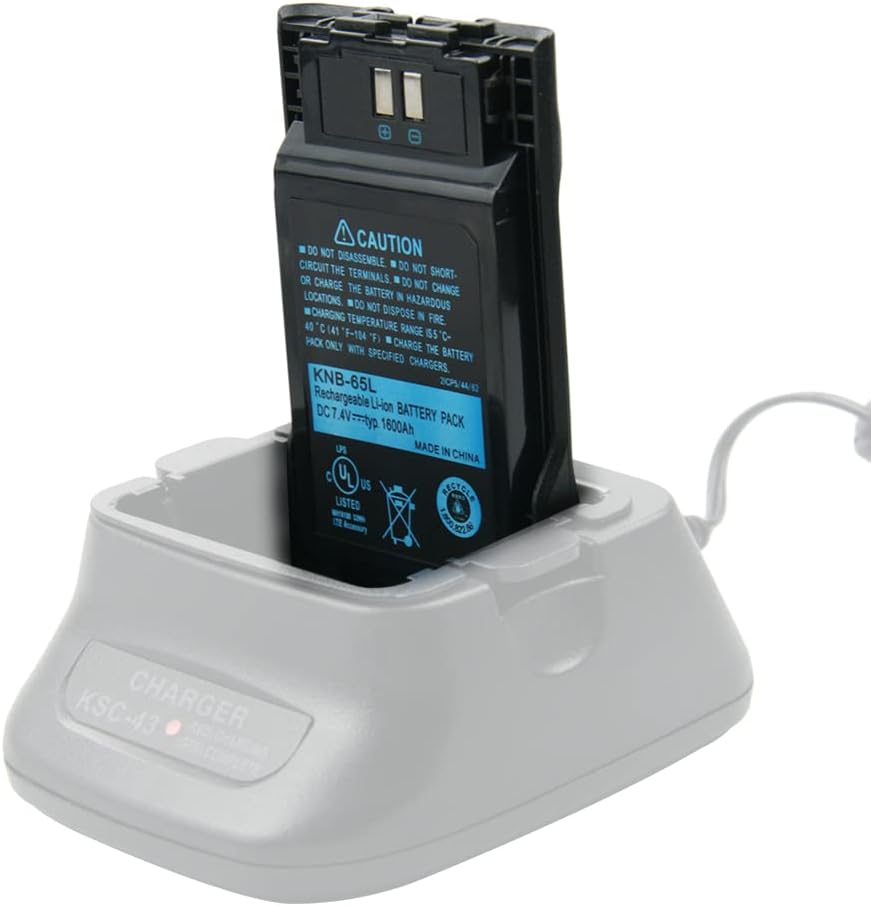 Vineyuan 7.4V 1600mAh KNB-63L KNB-65L Replacement Battery for Kenwood TH-K20A TH-K20E TH-K40A TH-K40E TK-2000M TK-3000K Two Way Radio Battery with Belt Clip : Electronics