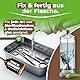 Qindoo Instrumentendesinfektion Bohrerbad Desinfektion Fräser, Fußpflege, Nagelstudio, Friseur, Barber, Dermaroller Kosmetik Instrumente, Ultraschall geeignet