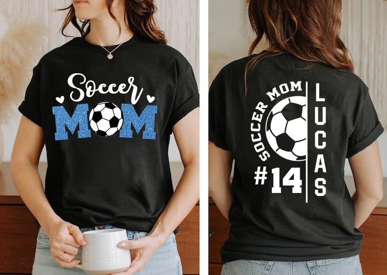 Personalized Soccer Mom Shirt, Colorful Sweatshirt and Gifts2