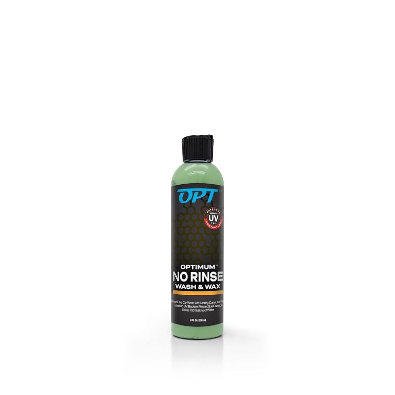 Cera automotiva sem enxágue Optimum No Rinse Wash and Wax com cera de carnaúba, frasco de 237 mL