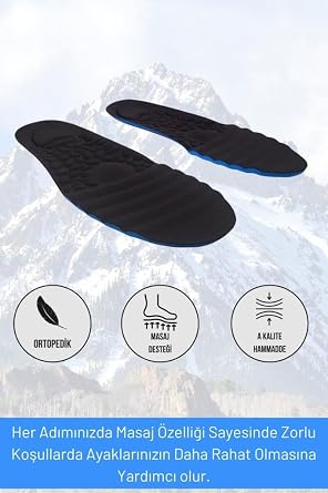 Outdoor Orthopedic Massage Assisted Insoles, Daily Use Insole, Durable, Male, Female (40-42)