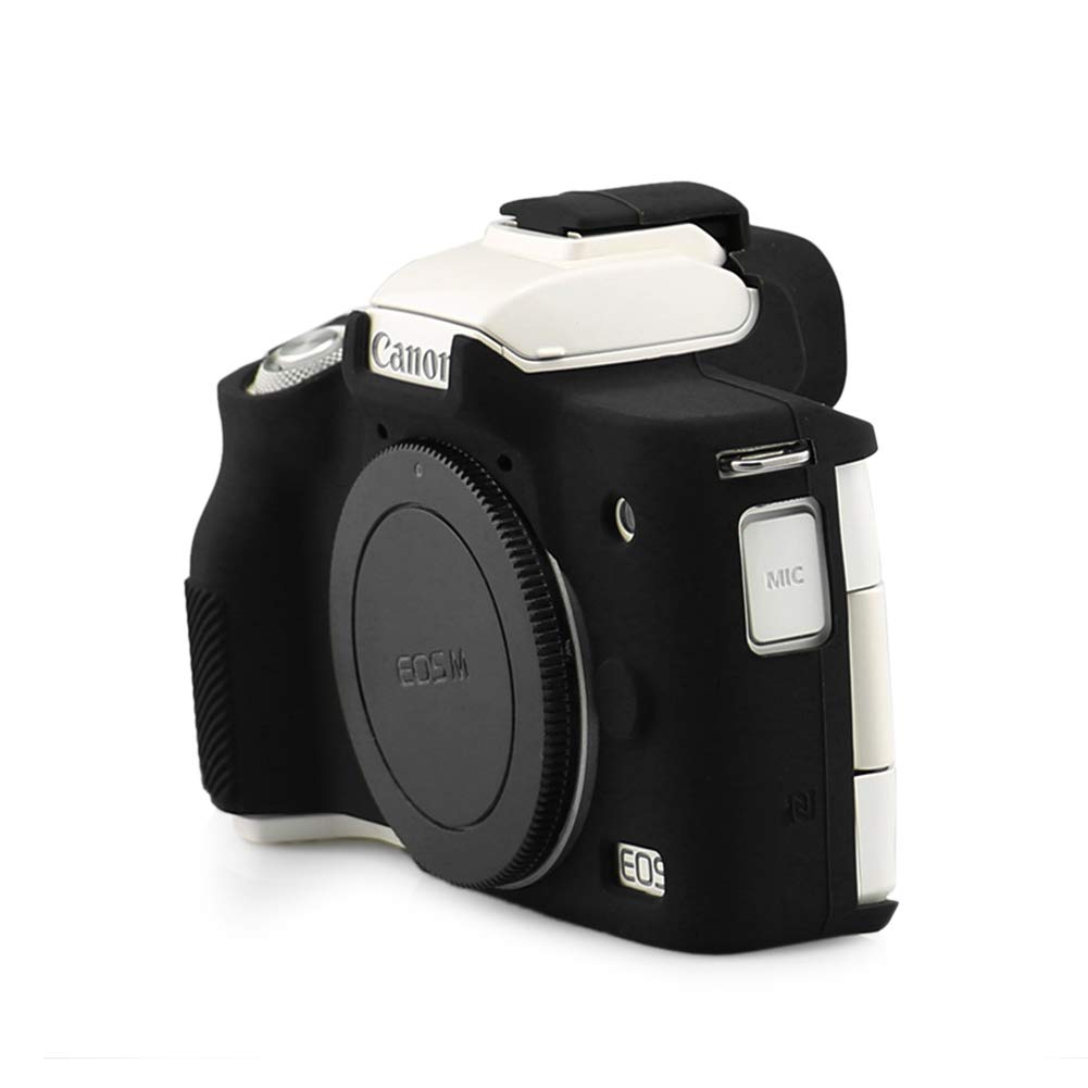 Coque Silicone Souple Kinokoo Pour Canon EOS M50 / EOS M50 Mark II - Étui De Protection Caoutchouc Noir