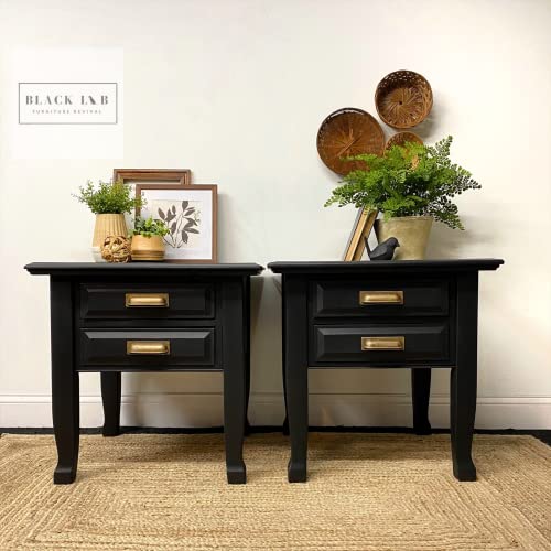 Dixie Belle Paint Company Chalk Finish Furniture Paint | Caviar (8Oz) | Matte Black Chic Chalk Mineral Paint | Diy Furniture Paint | Made In The Usa #TOP3