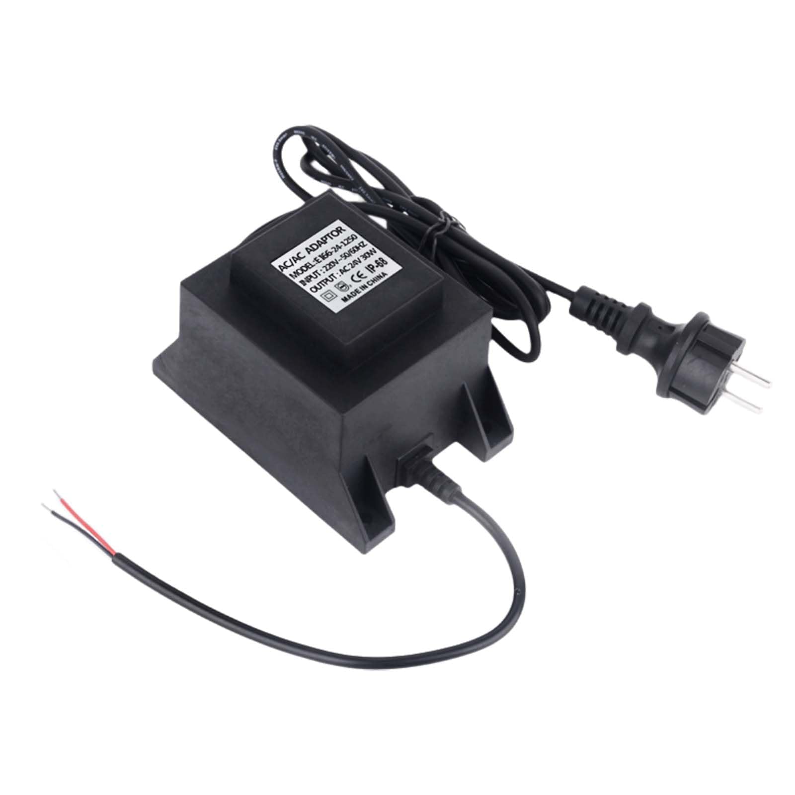 Transformateur 24 V, TransformateurLED24V, IP68 Transformateur Adaptateur, Alimentation pour transformateurLED,AlimentationLed AC/AC 15W,Alimentation LED 24v pour éclairage LED et pompes de bassin