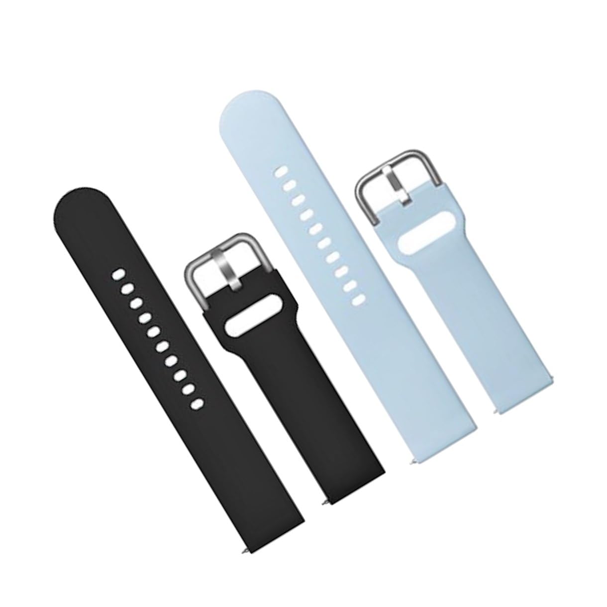 22mm Soft Silicone with Metal Buckle Strap Replacement Belt Band for Boat Storm Call, Wave Call, Wave Lite, Flash, Blaze, Xtend Pro Smart Watch Strap (Pack Of 2)-image-22