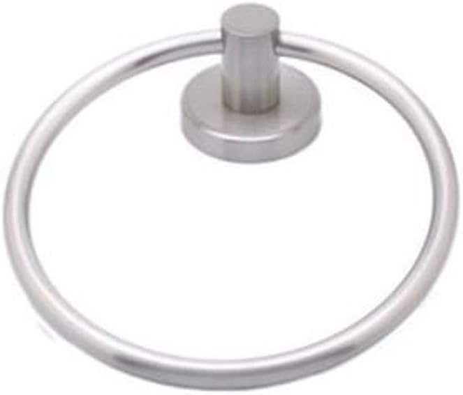 Berenson Manhattan Collection Round Towel Ring, Brushed Nickel