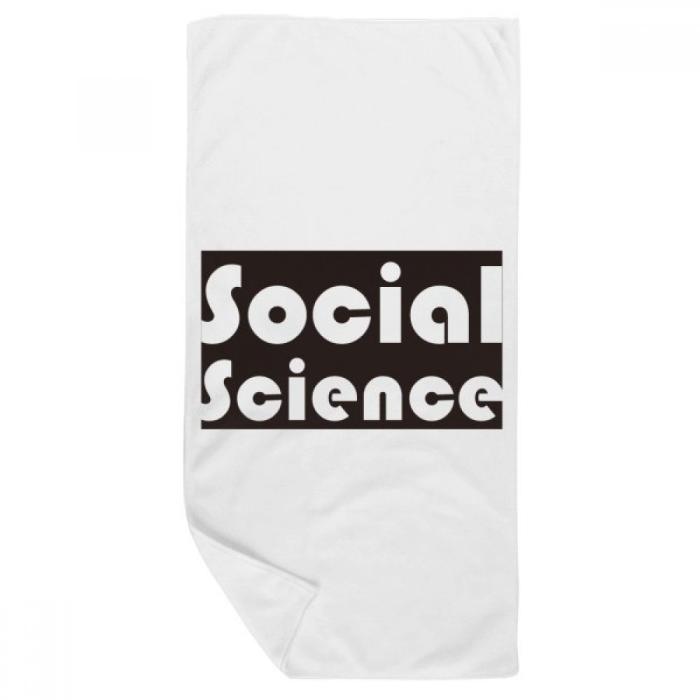 Serviette de bain doux Noir Science 35X70cm pour toilette quotidienne