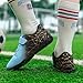 Imagen de PiDaGlobal Botas de Fútbol Niño Zapatos de Fútbol con Tacos Bajos para Césped Artificial e Indoor Antideslizantes para Entrenamiento y Fútbol Sala Adolescentes Zapatillas de Fútbol 34EU Azul Claro
