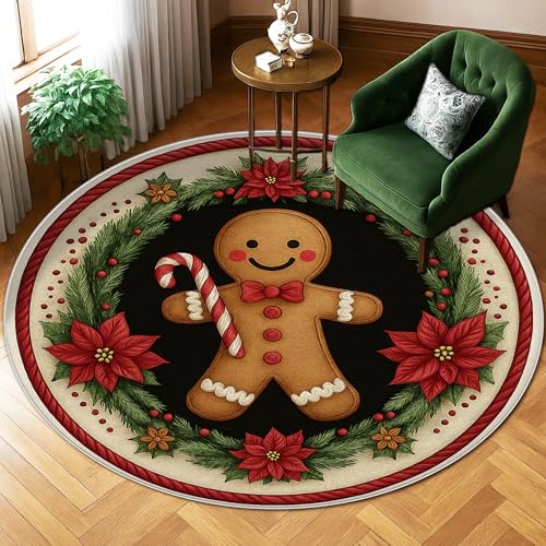 Tapis pain d'épices de Noël résistant à la décoloration pour chambre - 2