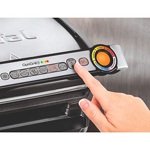 Tefal OptiGrill+ GC712D | intelligenter Kontaktgrill | 6 Grillprogramme | passt Temperatur + Grillzyklus ans Grillgut an… – Bild 3