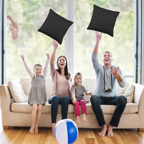 image for Utopia Bedding Throw Pillows Insert (Pack of 2, Black) - 16 x 16 Inche
