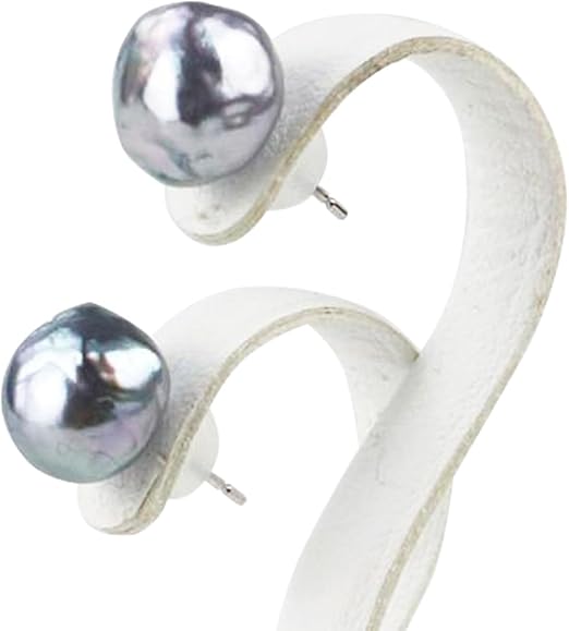 みーや❗️宇和島産 バロック真珠フックピアス あこや本真珠 フックピアス ブルーピンク系 7.0mm バロック